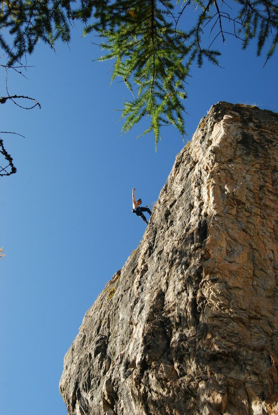Easy climbing route